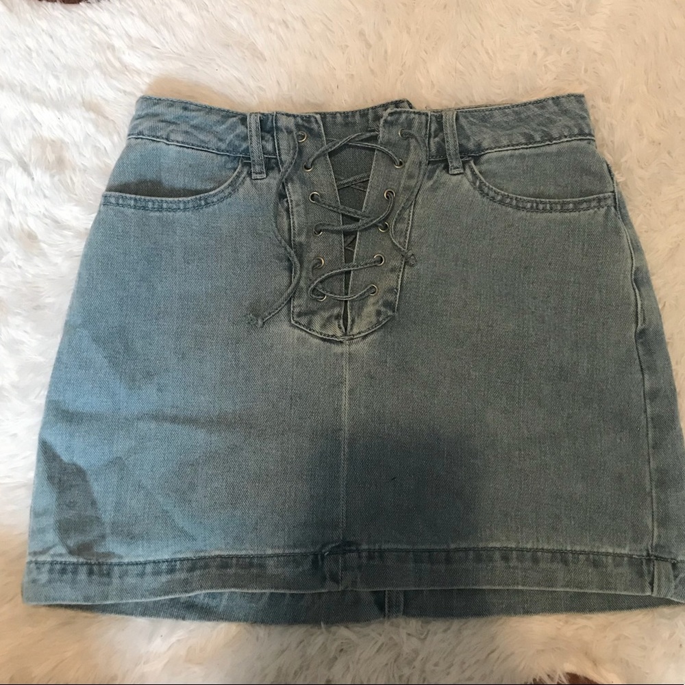 DENIM SKIRT- kendall and kylie
